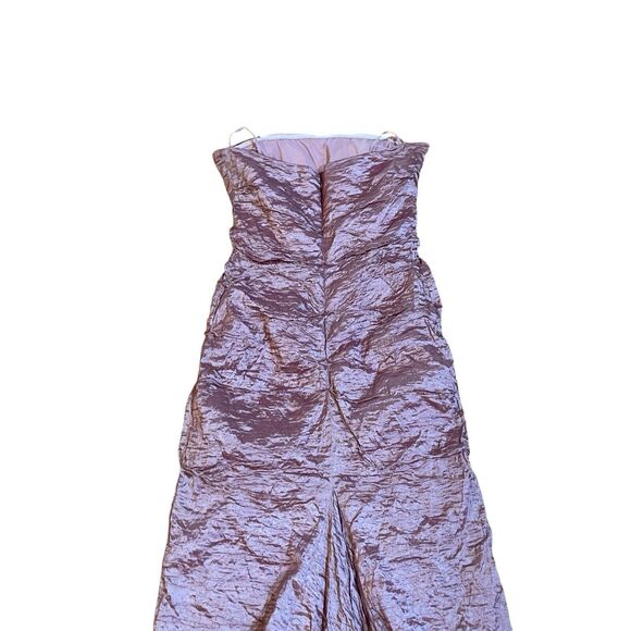 Nicole Miller Runway Gala Party Couture Dress Gown Size 8 Semi Metallic NEW TAGS - Picture 10 of 15